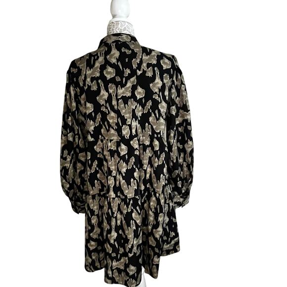 Cupshe Black Modern Design Midi Dress Women’s Size Large EUC - Picture 3 of 7